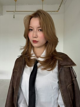 エヌ トーキョー(enu TOKYO) レイヤーカット ブリーチ ベージュ