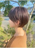 【奥山敬大】丸みショート/ピンクバイオレット