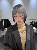 10代/20代/モード/ミニウルフ/くびれヘア/ハイライトカラー/