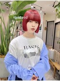 ブリーチなしダブルカラーでつくるレッドカラー