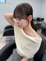 リンドトウキョウ(LINDO TOKYO) 顔まわりカット× グレージュカラー