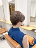 ショート/グレージュ/ショート大倉山/ショートカット