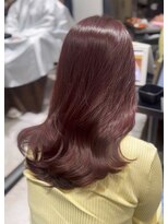 リス バイ ソヨン(Lis by SOYON)&nbsp;黒髪/グレーベージュ/レイヤーロング/前髪パーマ/髪質改善