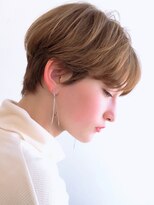 セイドット オモテサンドウ(Say. omotesando)&nbsp;Say.くびれショートレイヤー丸みショートミルクティーベージュ