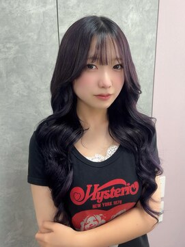 ガルボヘアー 名古屋栄店(garbo hair) #プルエクステ#エクステ#ダークラベンダー#名古屋
