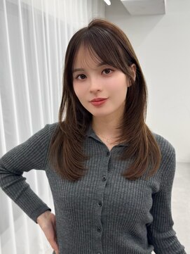 アマトウキョウスマートサロン(AMA TOKYO×Smart Salon) くびれレイヤー/顔まわりカット/レイヤーカット/小顔ヘア