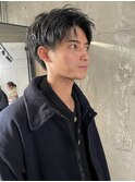 men's/顔周り/ニュアンスパーマ/韓国/センターパート/新宿