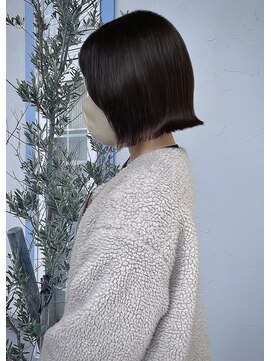 ジュエ ヘアー デザイン(Jue hair design) ミニボブ/透明感カラー/ベージュ/ブラウン/30代/知立/西三河