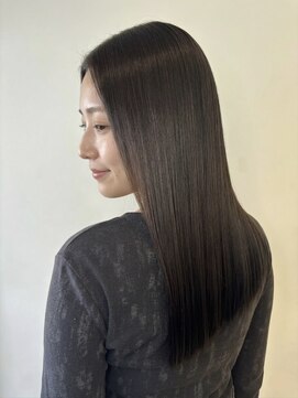 ヘアースタジオ ゼン カロン(Hair studio Zen kalon) 髪質改善/メテオストレート/ダークブルー/20代30代40代