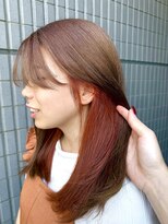 フェイス 石川町 (FACE) インナーカラー夏っぽオレンジ!