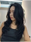 ハイライトカラー海外レイヤーカットケアブリーチダブルカラー