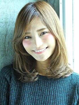 ヘアメイク フレンシア(hair make flencia) レイヤーロブスタイル