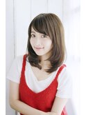 【Loa mio】ゆる内巻きミディアムレイヤー【30代/40代/50代】