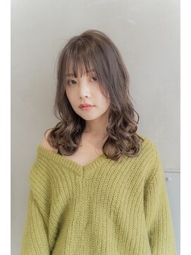 ロジッタ(ROJITHA) 【ROJITHA】ゆるふわミディ×アッシュブラウン