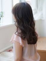 透け感大人可愛いひし形フリンジウェーブ20代30代40代髪質改善