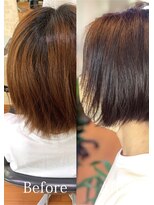 アークスヘアー&nbsp;暗髪グレージュ小顔ナチュラルショート☆丸みブラウンショート