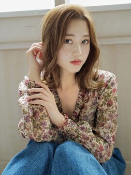 ミチオノザワヘアサロンギンザ 静岡店(Michio Nozawa HAIR SALON Ginza) 大人センターパートかきあげが風ミディ