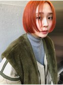 オレンジミニボブ
