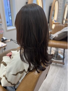 アドラーブル けやき通り店(adorable) 大人かわいい【ロングレイヤー】ベージュカラー　20代30代40代