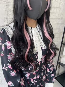 プライズ 池袋店(prize) ペールピンクインナーエクステイヤリングカラー学割U24池袋9096