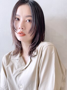 アルバム 池袋(ALBUM) ウルフレイヤー_グレージュカラーボブウルフ_98614