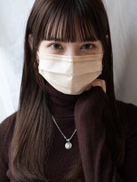 【白川】20代30代40代ぱっつん前髪ペールピンク23.5.14