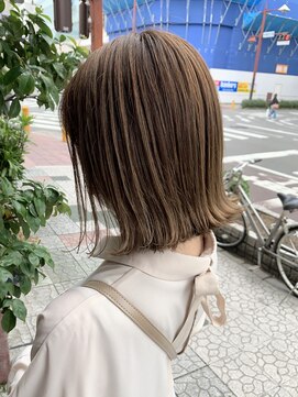 ボアップ(boappu) #イルミナカラー#ブリーチなし#ミルクティーベージュ