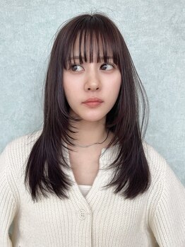 オプスヘアーフェリース(OPS HAIR feliz)の写真/伸ばし中でも印象を変えるOPSHAIRのカット♪’トレンド‘×’似合わせ‘を合わせて創る抜け感カラーも人気