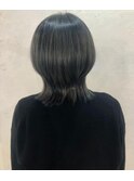 ウルフカット×ダークグレー