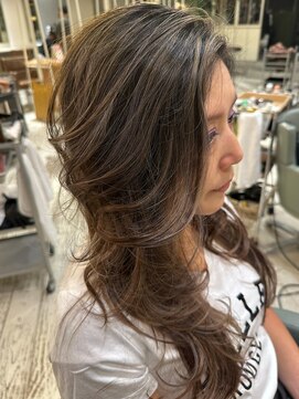 オンカラー(ON.COLOR) 大人ハイライトコントラストベージュロング