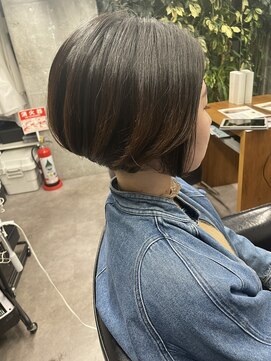 シェル 吉祥寺(shell) グレージュカラー/ボブウルフ/黒髪/ココアベージュ