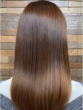 ヘアーメイクポリッシュ 久世店 酸熱トリートメント/髪質改善ストレート/ベージュブラウン