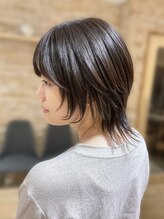 アロマ ヘアー ルーム 新宿店(AROMA hair room) ミニウルフ×グレーベージュ風黒髪/新宿/新宿西口