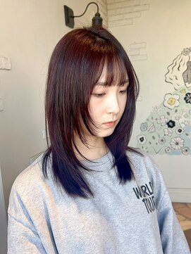 ユイバイラドンナ(Huit by LADONNA) 顔まわりレイヤー似合わせカット×韓国スタイル