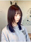 顔まわりレイヤー似合わせカット×韓国スタイル