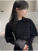 地毛風グレージュカラー×アッシュブラック