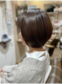 髪質改善カラーでレッドブラウン