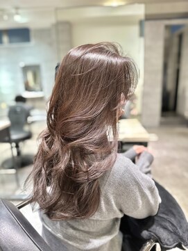 アンダーバーホワイト(_WHITE) 大人可愛いレイヤーロング　ブリーチ無しチョコブラウン