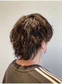 メンズカット 波巻きスパイラル×ソフトウルフ 刈り上げしない