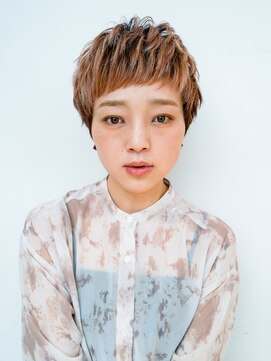 ロンドアンメゾン 原宿(Lond un Maison.) ショート/小顔/ニュアンスパーマ/黒髪/ネビージュ[原宿]