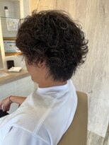 ガビーヘアルーブ(gabi hair LOOB) 常田風黒髪束感ウルフセンターパートツイストスパイラルパーマ