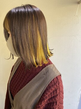 テーラヘアー 稲毛店(TELA HAIR) イエロー☆インナーカラー