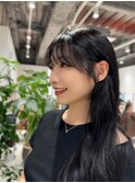 垢抜ける顔まわり×髪質改善カラー