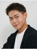 韓国マッシュスペインカールスパイキーショートブルーブラック2