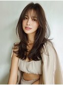 ☆ホワイトグレージュミニウルフデジタルパーマチェリーブラウン