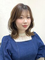 クレム 博多駅店(ChLem)&nbsp;ミディアムくびれ巻き　艶髪　博多美容室