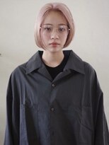 ピンクボブ/レイヤー/ヘアセット/カット/ダブルカラー