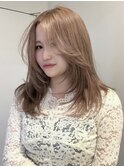 透明感カラーとレイヤーカット