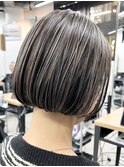 ◇ボブと極細ハイライトで垢抜けカッコいいママになれる◇