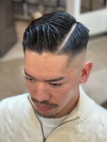 ゼロスバーバー(0's BARBER SHOP)&nbsp;20代30代◎好印象フェードバーバースタイル×ビジネス短髪